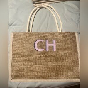 Tan and Cream Tote Bag